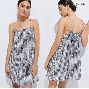 Amadi Daisy Gingham Mini Dress